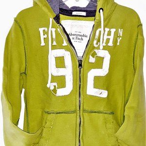 ABERCROMBIE & FITCH 'Muscle' Heavy Zip Hoodie-MED